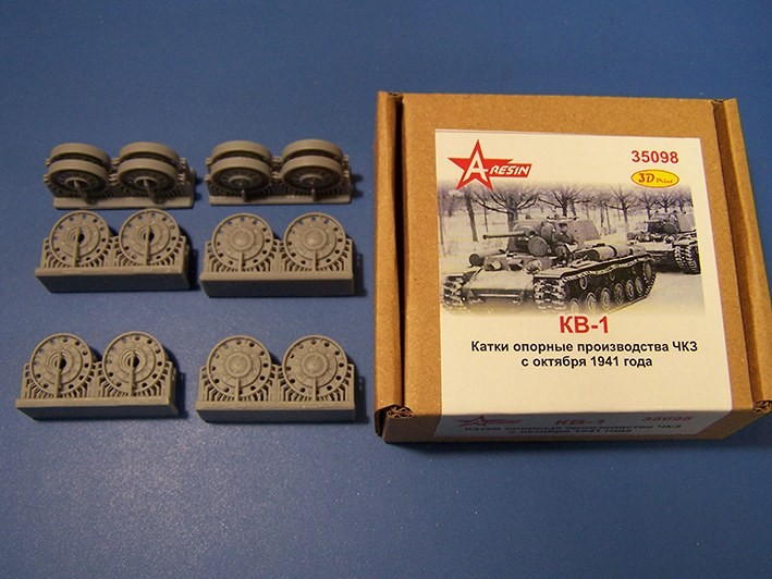 A-resin 35098 КВ-1 катки опорные производства ЧКЗ с октября 1941 г. 1/35