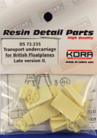 Kora Model DS72235 British Floatpl. Transp.undercarriage late II 1/72