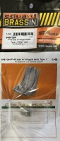 Eduard 6481064 BRASSIN P-40 seat w/ integral belts Type 1 1/48