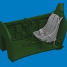 Eduard 6481064 BRASSIN P-40 seat w/ integral belts Type 1 1/48