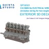 Quinta Studio QP32021 Электропроводка двигателя BMW III, для Fokker D.VIIF (Wingnut Wings) 1/32