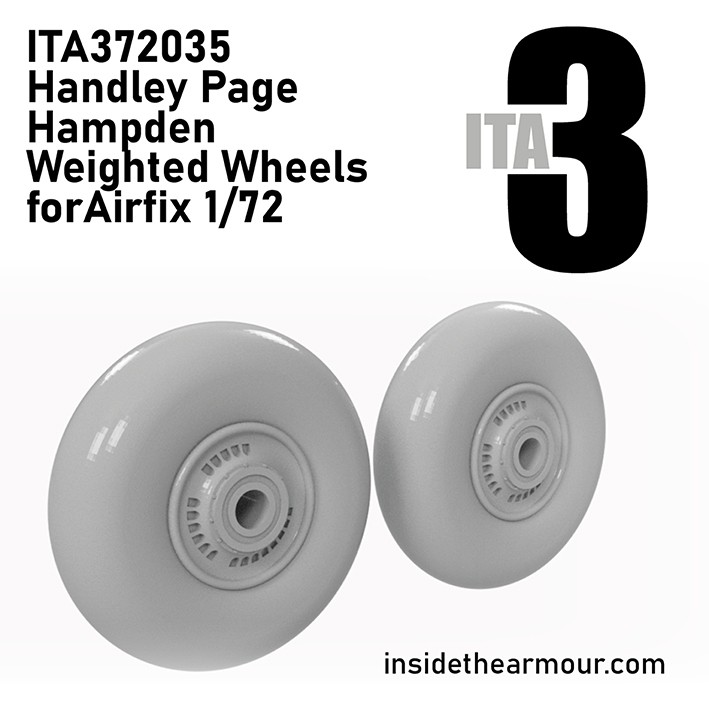 Inside the Armour ITA372035 wheels for Handley-Page Hampden 1/72