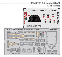 Eduard 3DL48007 1/48 Spitfire Mk.II SPACE 3D (EDU)