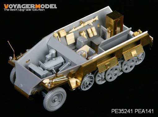 Voyager Model PEA141 WWII German Sd.Kfz.250 NEU Stowage Bins & Fenders (For DRAGON Kit) 1/35