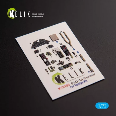 Reskit K72155 F4U-1A Corsair - interior 3D (TAM) 1/72