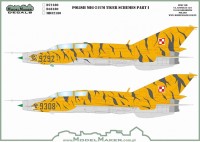 Model Maker Decals MD32180 Polish Mikoyan MiG-21UM Tiger Schemes Part I 1/32