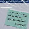 4+ Publications DMK-14443 1/144 Decals Royal Navy lettering (2 sets)