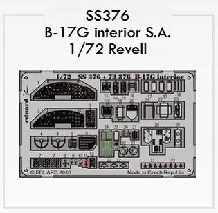 Eduard SS376 B-17G interior S.A. (REV) 1/72