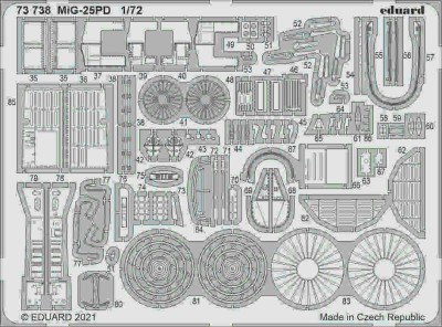 Eduard 73738 MiG-25PD (ICM) SET 1:72
