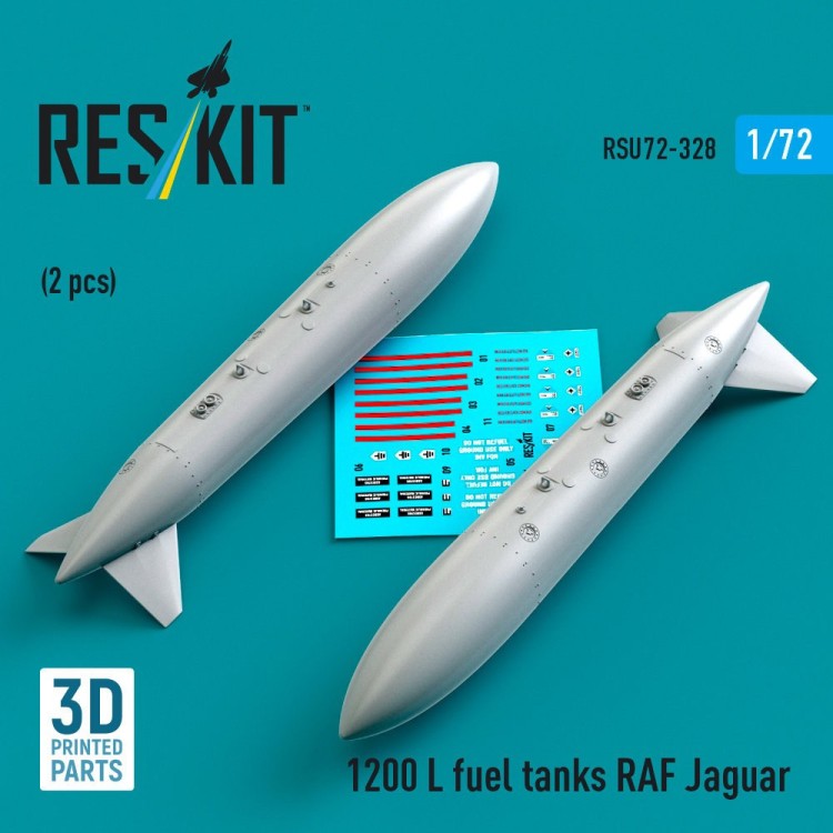 Reskit U72328 1200 L fuel tanks RAF Jaguar (2 pcs.) 1/72