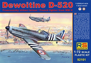 RS Model 92101 Dewoitine D.520 Free France 1/72