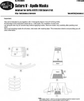 New Ware NWA-M0611 1/144 Mask Saturn V Apollo (AIRFIX A11170)