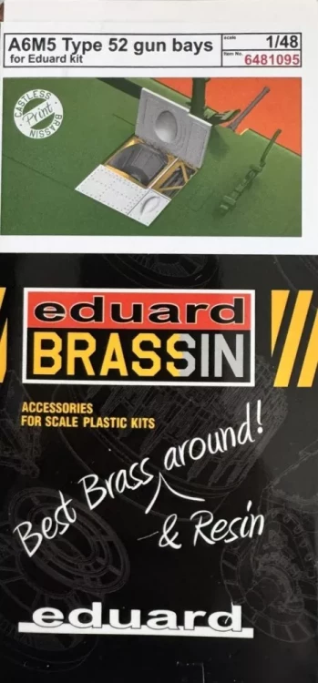 Eduard 6481095 BRASSIN A6M5 Type 52 gun bays (EDU) 1/48