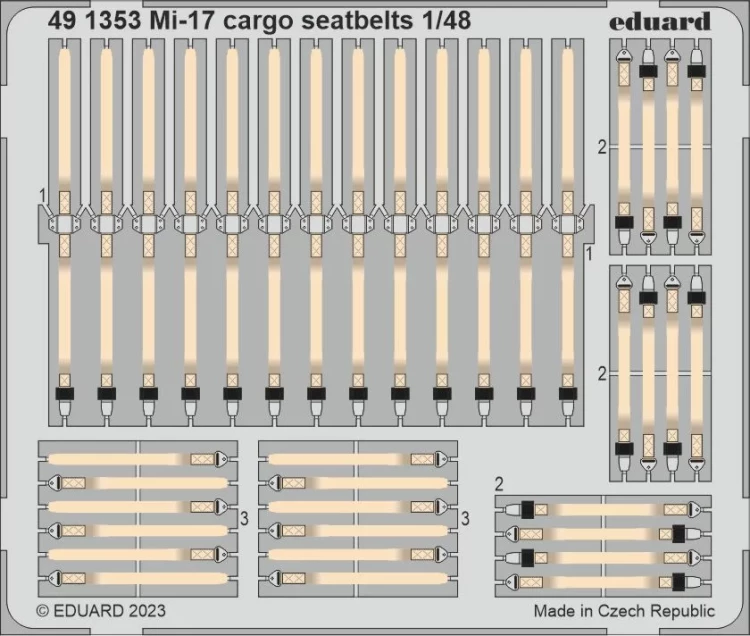 Eduard 491353 SET Mi-17 cargo seatbelts (AMK) 1/48