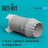 Reskit RSU72-220 F-35 (A,C) 'Lightning II' exh.nozzle (ORANGE) 1/72