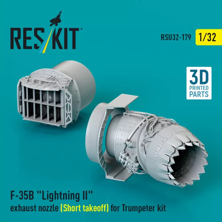 Reskit U32179 F-35B 'Lightning II' exh.nozzle (Short) 1/32