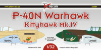 Dk Decals 32004 P-40N Warhawk / Kittyhawk Mk.IV (10x camo) 1/32