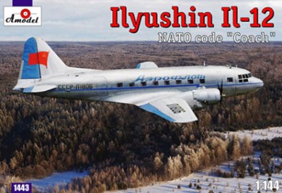Amodel 1443 Самолет Ил-12 1/144