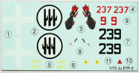 LF Model C7235 Decals for Ju 87R-2 Part II. (FUJI/ITAL/REV) 1/72