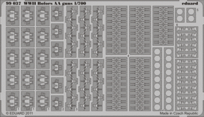 Eduard 99037 WWII Bofors AA guns 1/700