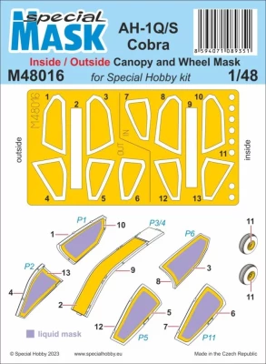 Special Hobby M48016 Mask AH-1Q/S Cobra (SP.HOBBY) 1/48