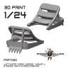 77 Propeller 77PRP-7030 Luftwaffe wheel chocks teeth opened (2 pcs.) 1/24
