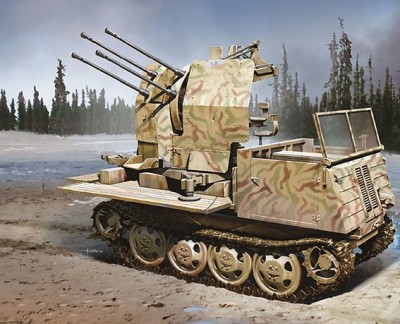 Dragon 6934 Немецкая 20 мм зенитная пушка на базе RSO/3 1/35