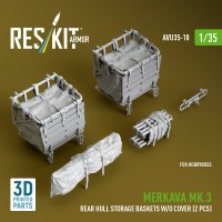 Reskit AVU35010 Merkava Mk.3 rear hull storage baskets (HB) 1/35
