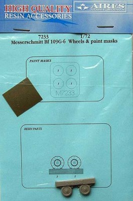 Aires 7233 Bf 109G-6 wheel &amp; paint masks 1/72