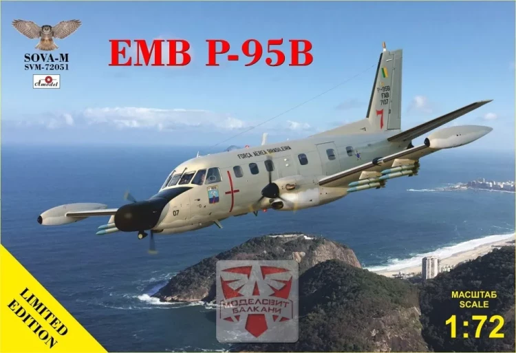 Sova Model 72051 EMB-111 (P-95) Bandeirante Patrulha (Brazil) 1/72