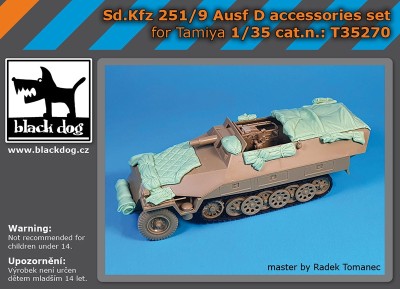 Black Dog T35270 Sd.Kfz 251/9 Ausf D accessories set 	(designed to be used with Tamiya kits) 1/35
