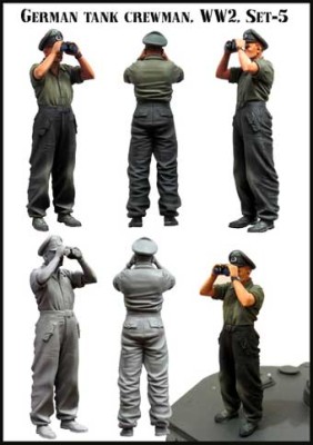 Evolution Miniatures 35077 German tank crewman . WW2 . Set 5