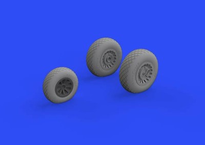 Eduard 648534 BRASSIN 1/48 A-26/B-26 Invader wheels (ICM)