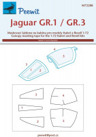 Peewit M72288 Canopy mask Jaguar GR.1/GR.3 (ITA/REV) 1/72