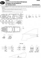 New Ware NWA-M0345 1/48 Mask for F-4 &amp; RF-4 Phantom II BASIC (HAS)