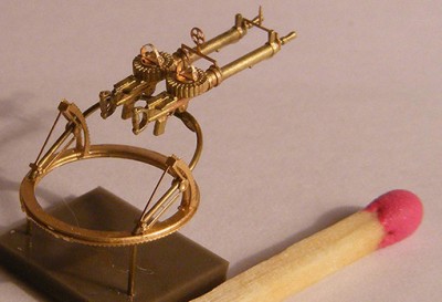 Mini World A7208 Lewis Mk.II machine gun on Scarf ring mount 1/72