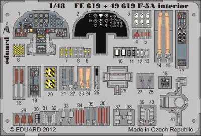 Eduard 49619 1/48 Фототравление для F-5A interior S.A.