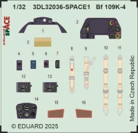 Eduard 3DL32036 Bf 109K-4 SPACE (KOTARE) 1/32