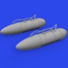 Eduard 672374 P-51D 108gal paper drop tanks PRINT 1/72