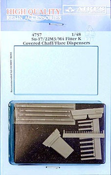 Aires 4757 Su-17/22M3/M4 Fitter K covered chaff/fl.disp. 1/48