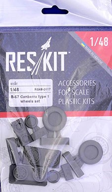 Reskit RS48-0117 B-57 Canberra type 1 wheels set (AIRF,CAF) 1/48
