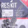 Reskit RS48-0117 B-57 Canberra type 1 wheels set (AIRF,CAF) 1/48