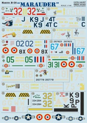 Print Scale 144-007 B-26 Marauder 1/144