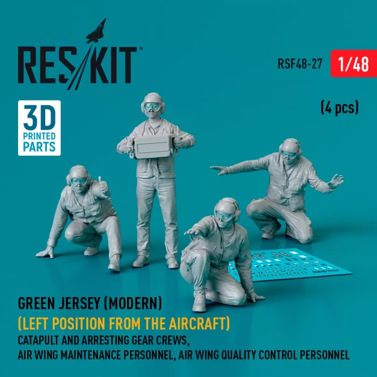 Reskit F48027 Green jersey (Modern) Left position (4 pcs.) 1/48