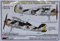 AML AMLC48028 Декали Gl.Gladiator Swedish volunt. Wing F19 1/48