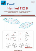 Peewit M72271 Canopy mask Heinkel He-112B (RS) 1/72