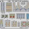 Eduard FE1487 F-4C seatbelts STEEL (H. 2000/ACAD) 1/48