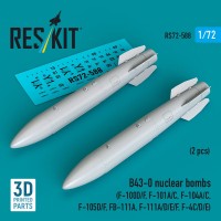 Reskit 72588 B43-0 nuclear bombs (2 pcs.) 1/72