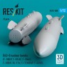 Reskit 72588 B43-0 nuclear bombs (2 pcs.) 1/72