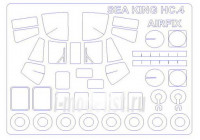 KV Models 72710 Westland Sea King HAR.3/Mk.43/HC.4 (AIRFIX #A04056,#A04063,#A55307A) + маски на диски и колеса Airfix 1/72